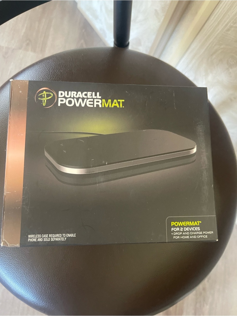 Duracell dual PowerMat Wireless Charging Pad - Black new